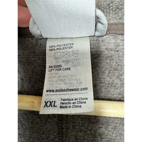 Avalanche Sweater Jacket Medium Brown Mock Neck Full Zip Pockets Mens Size XXL - Picture 8 of 14